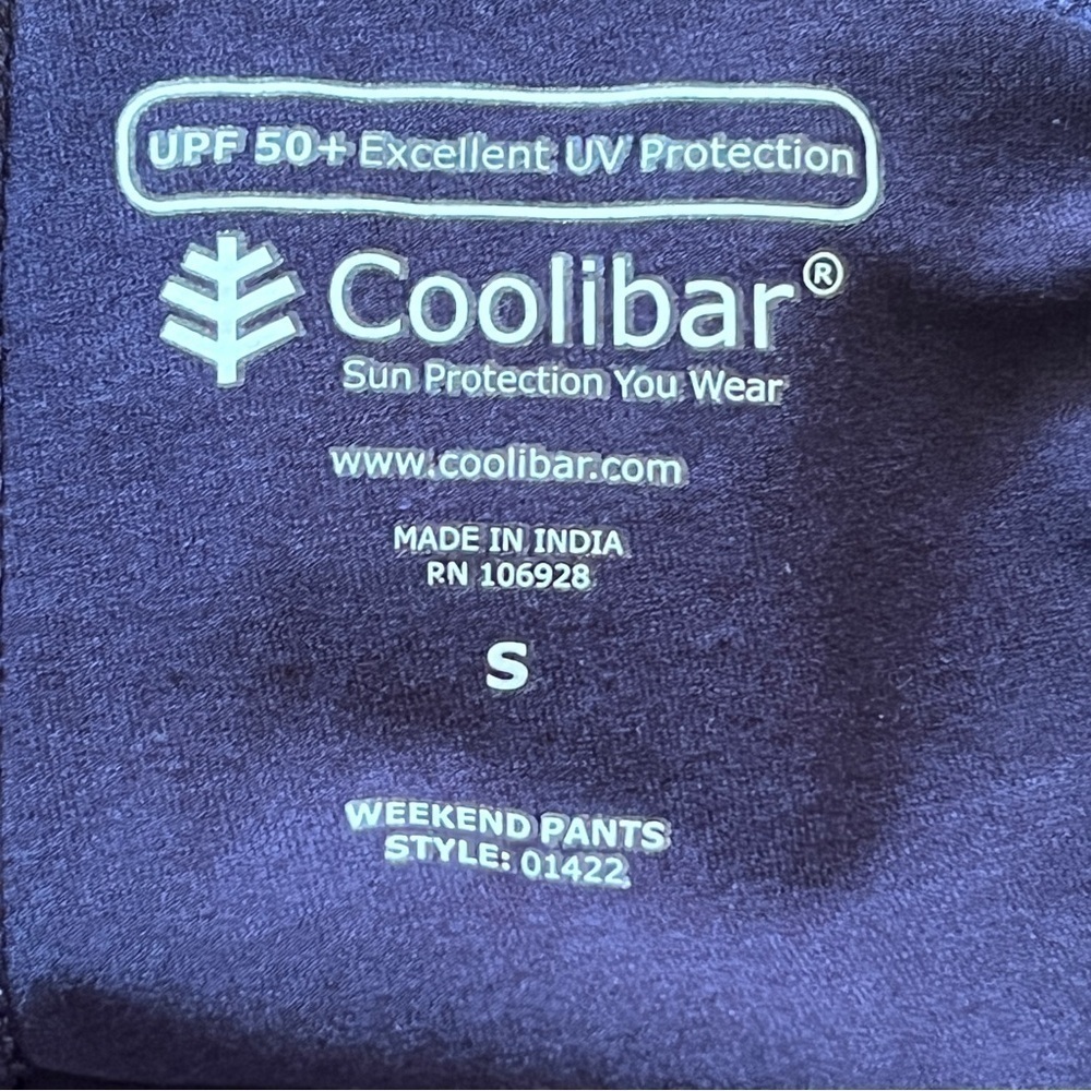 Coolibar UPF 50+ Navy Blue Weekend Athleisure Jogger Sweat Pants | Size Small - Picture 5 of 8